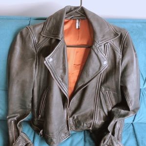 Topshop leather jacket